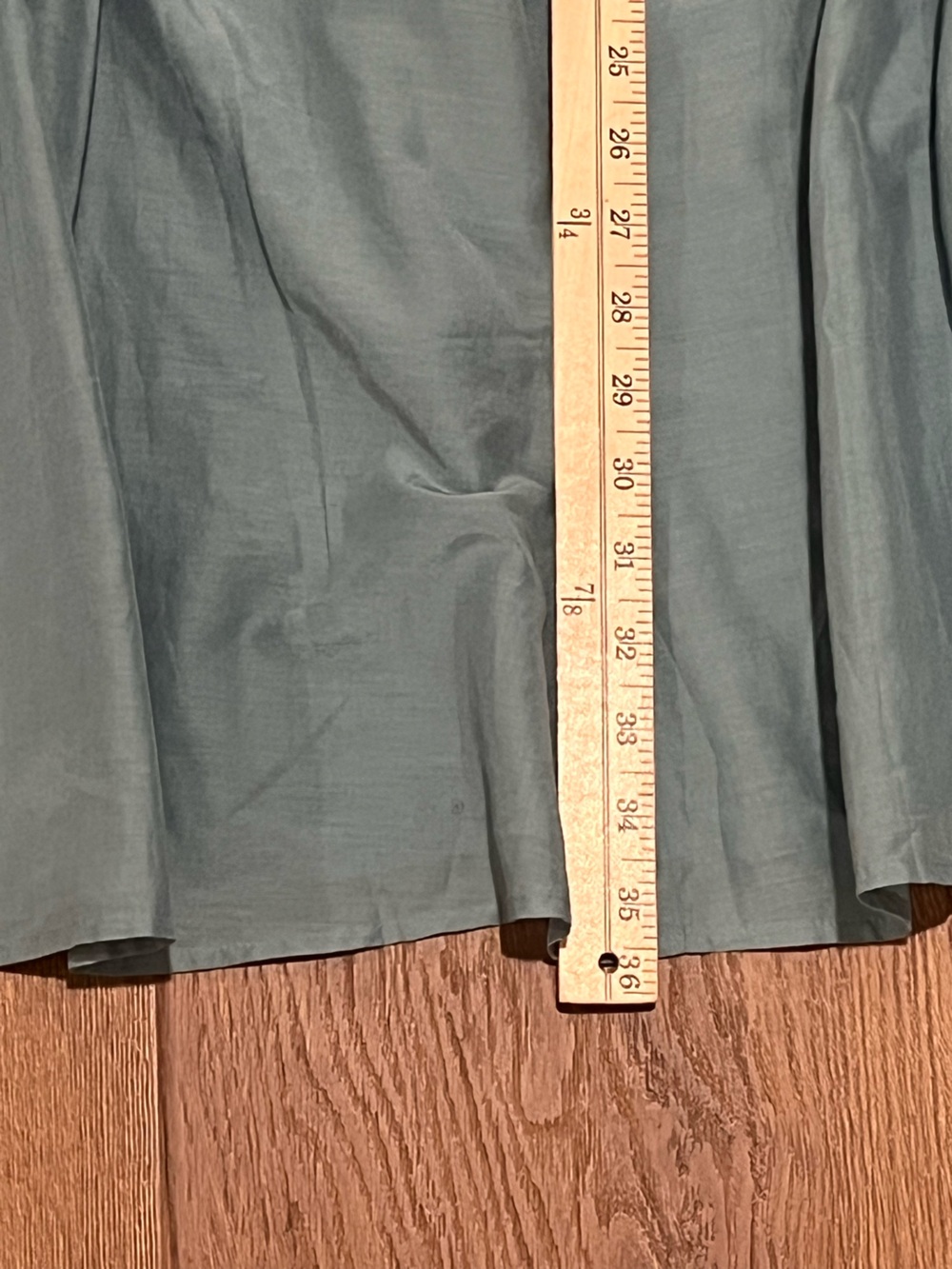 J Jill Pure | New Silk Blend A-line Pull on Midi Skirt Women’s size XL blue Sage - Picture 7 of 9